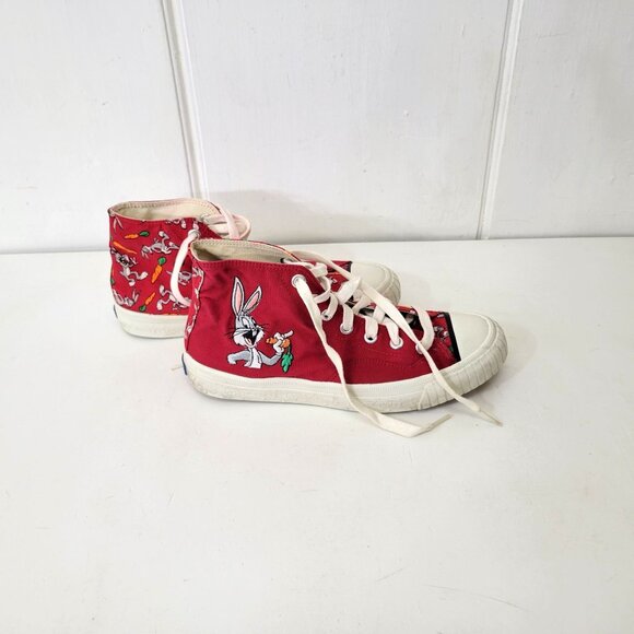 Keds Red Loony Tunes Buggs Bunny High Top Sneakers - Picture 4 of 8